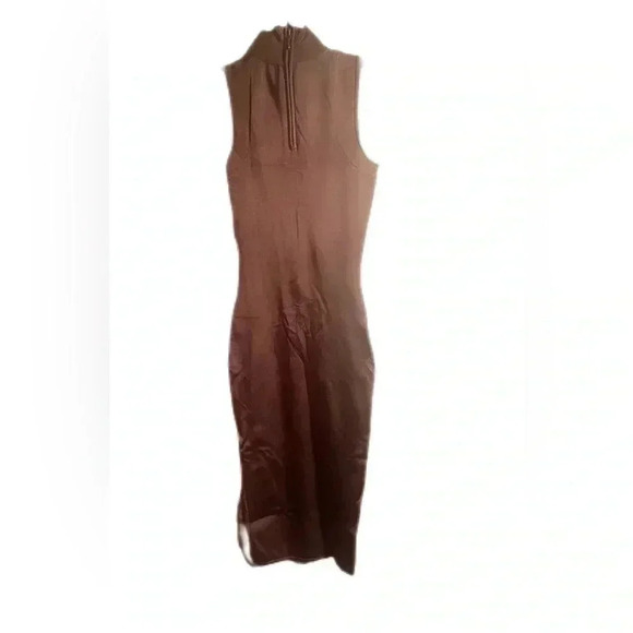 Like new Marciano taupe bodycon  day 2 nite midi stretch dress XS - Picture 3 of 5